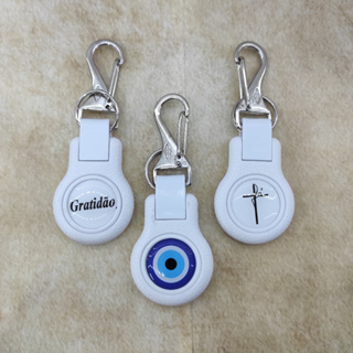 Chaveiro Modelo Rubi Branco Olho Grego, Gratidão e Fé para Chaves de Casa Carro e Moto em Oferta na Shopee