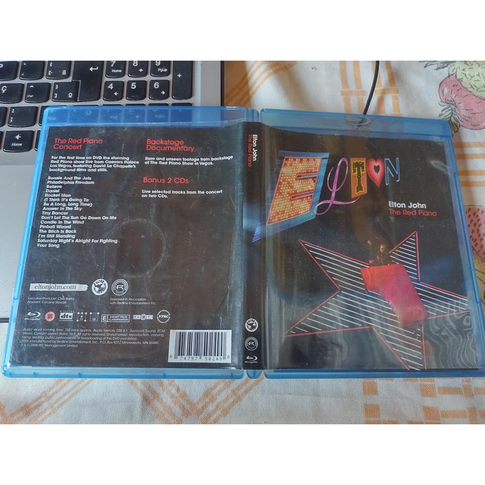 Elton John The Red Piano Bluray Show + CD 1 (Leia o Anuncio)