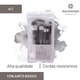 Kit de Pinceis para Maquiagem Conjunto Basico 3 Cores Disponiveis Ana Hickmann em Oferta na Shopee