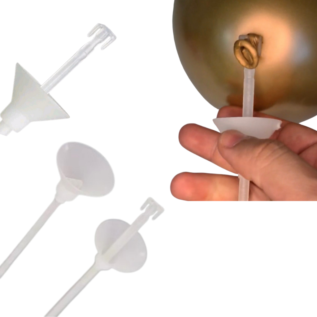 50 Varetas Suportes para balão 33 cm Esconde Nó Pega balão Balloon Cake Haste Bexiga Centro de Mesa