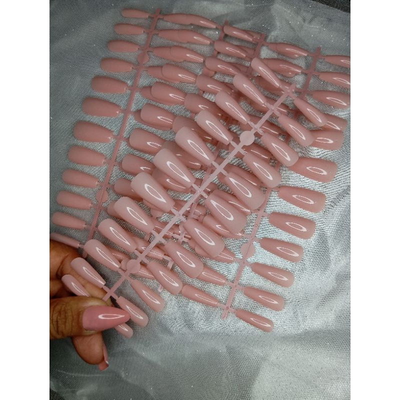 ￼Unhas Postiças Realista Bailarina D&amp;Z  Nail Tips 24 un