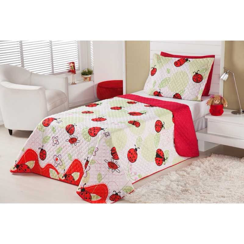 COBRE LEITO INFANTIL 2 PEÇAS LINDAS PARA CAMA CASA