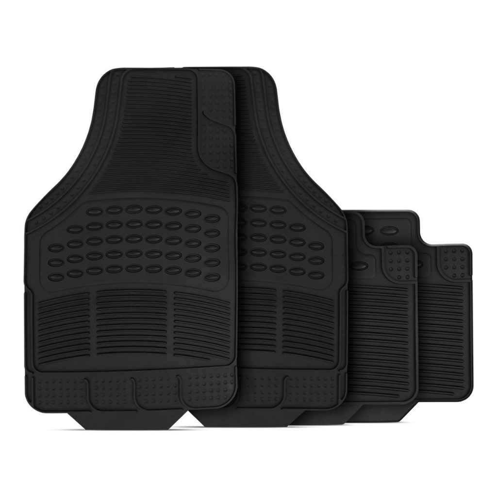 Kit Tapete Automotivo Carpete Carro Borracha Pvc Reforçado Antiderrapante
