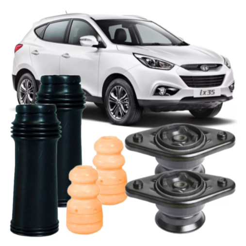 Kit Batente/coifa Traseira Coxim Ix35 / Sonata / Azera