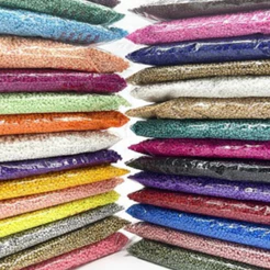 250g Miçangão de Vidro - Tamanho 6/0 3,6mm - Guia Terço Pulseira Infantil Miçanga