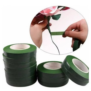 Kit C/6 Fita Floral Verde DIY Para Encapar Artesanato Acabamento de Arranjos Artesanais Buquê de Noiva