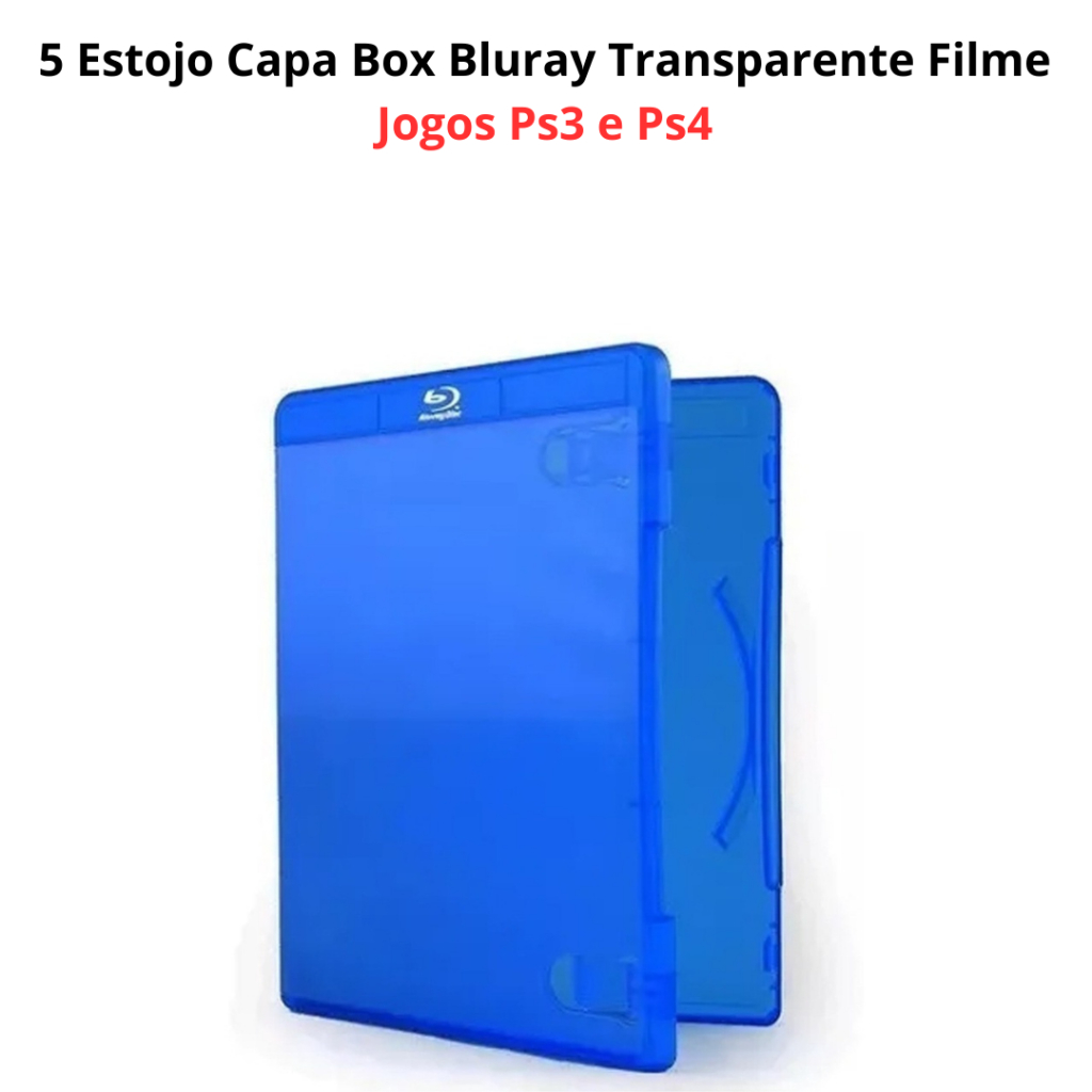 05 Estojo Capa Box Bluray Azul  Filme Ps3 Ps4