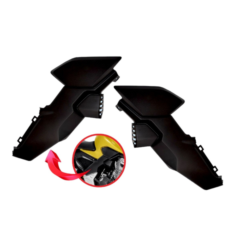 Tampa Lateral Dianteira Par Cb 300 F Twister Preto 2023 Em diante Plástico Roupa Original Paramotos em Oferta na Shopee