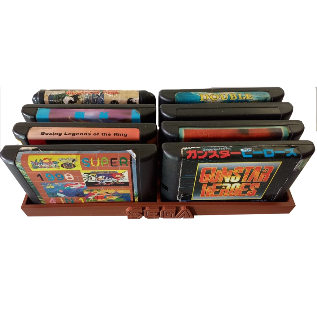 Suporte De Jogos Mega Drive 8 fitas