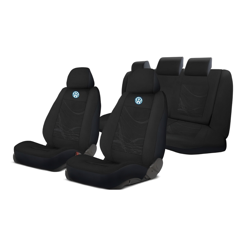 Capas Banco Carro Tecido Automotivo Original Volkswagem Fox CrossFox SpaceFox Polo SpaceCross Jogo Completo Pano Grosso