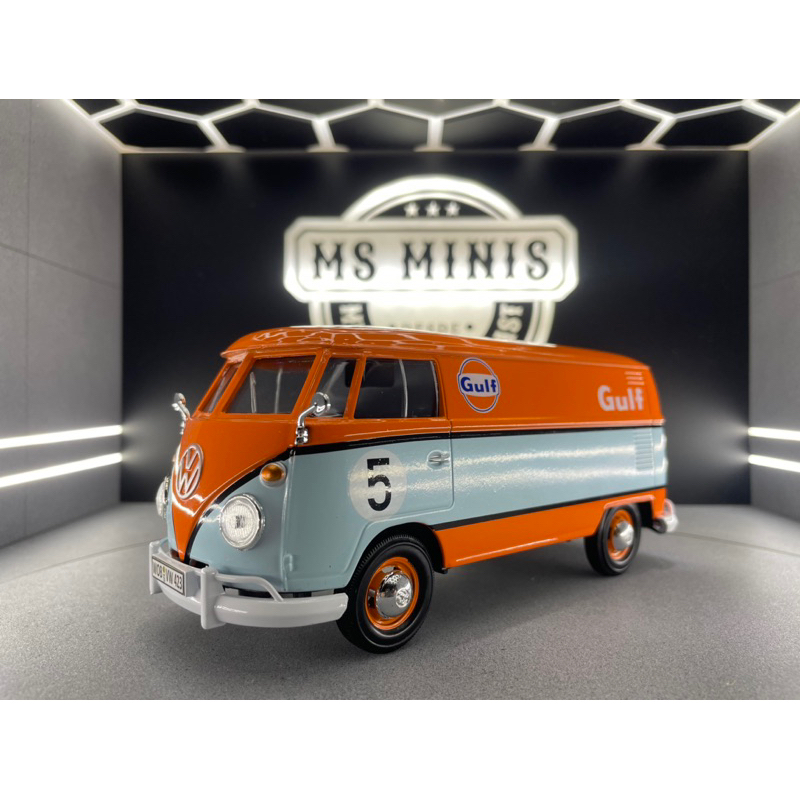 Miniatura Motormax Volkswagen Kombi Type 2 (T1) GULF Escala 1/24