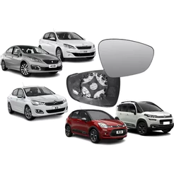 Lente Retrovisor Aircross C3 Picasso C4 Peugeot 308 Original