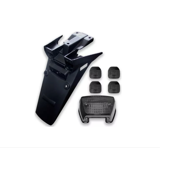Suporte Placa Lanterna Traseira Pisca Fumê Xr-250 Tornado