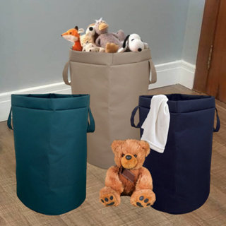 Cesto De Roupa Suja Brinquedos Organizador Multiuso Dobrável Grande 48L e 75L Guarde Bem em Oferta na Shopee