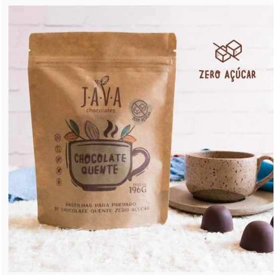 CHOCOLATE QUENTE cremoso ZERO AÇÚCAR - 196g - Refil