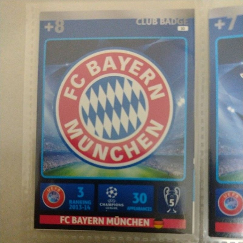 CARD ESCUDO 10 BAYERN MÜNCHEN, Panini Adrenalyn XL da Champions League 2014/2015