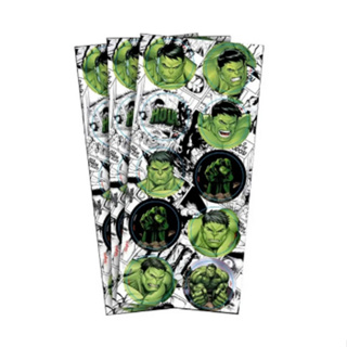 Adesivo redondo Hulk C/3 cartelas - Regina em Oferta na Shopee