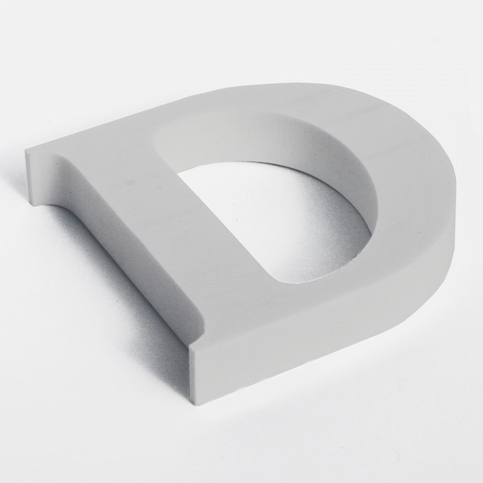 Letra em PVC expandido branco, 20 cm altura ; 10mm DE ESPESSURA, fachada, decoração.
