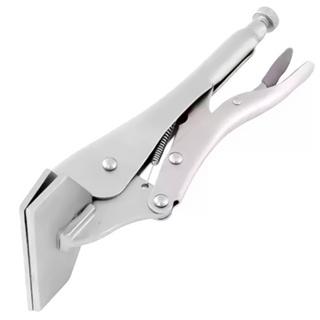 Alicate De Pressão Bico Chato Ajustável 08 POL 200mm Para Fixação Chapas Cr-V em Oferta na Shopee