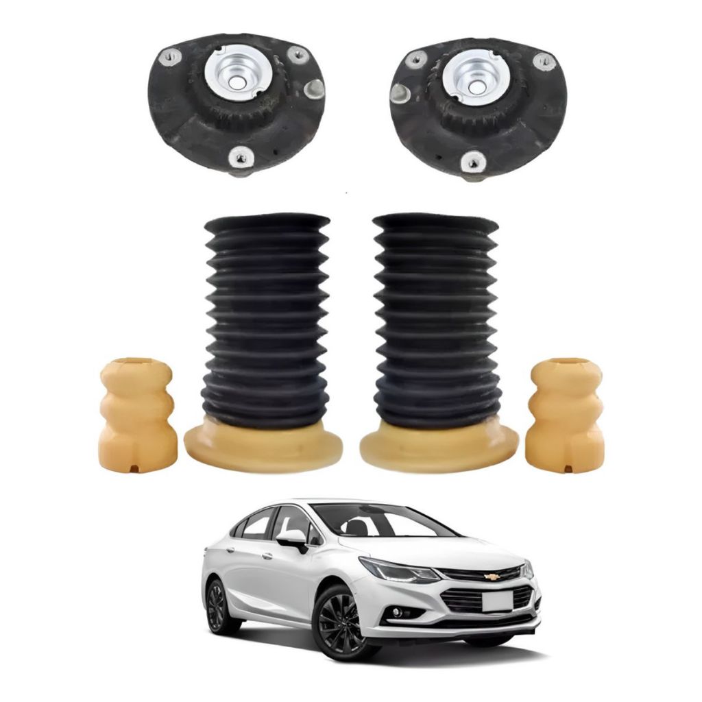 Kit Coxim Calço Batente Coifa do Amortecedor dianteiro  Cruze 2017 2018 2019 2020 2021 2022