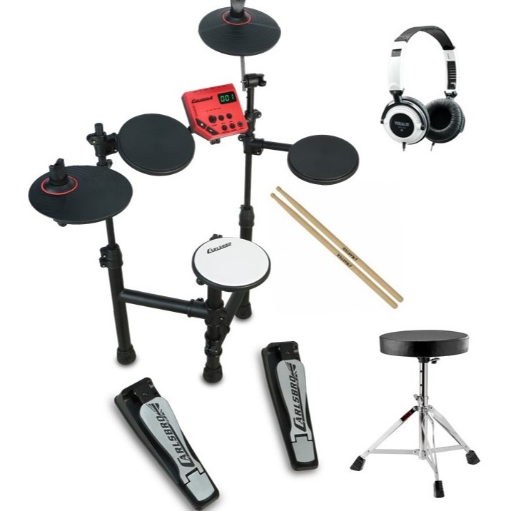 Bateria Eletrônica Carlsbro Club100 Odery + Banco E Fone