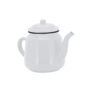 Bule 1 Litro Café Chaleira Esmaltado Branco Vintage Rústico em Oferta na Shopee