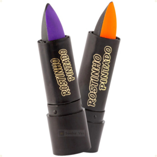 Batom Cremoso Artistico Simples e Duas Cores em Oferta na Shopee