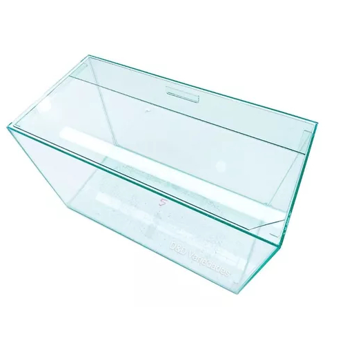 Aquário n4 35x17x22 com 13litros para peixes e plantas ornamentais