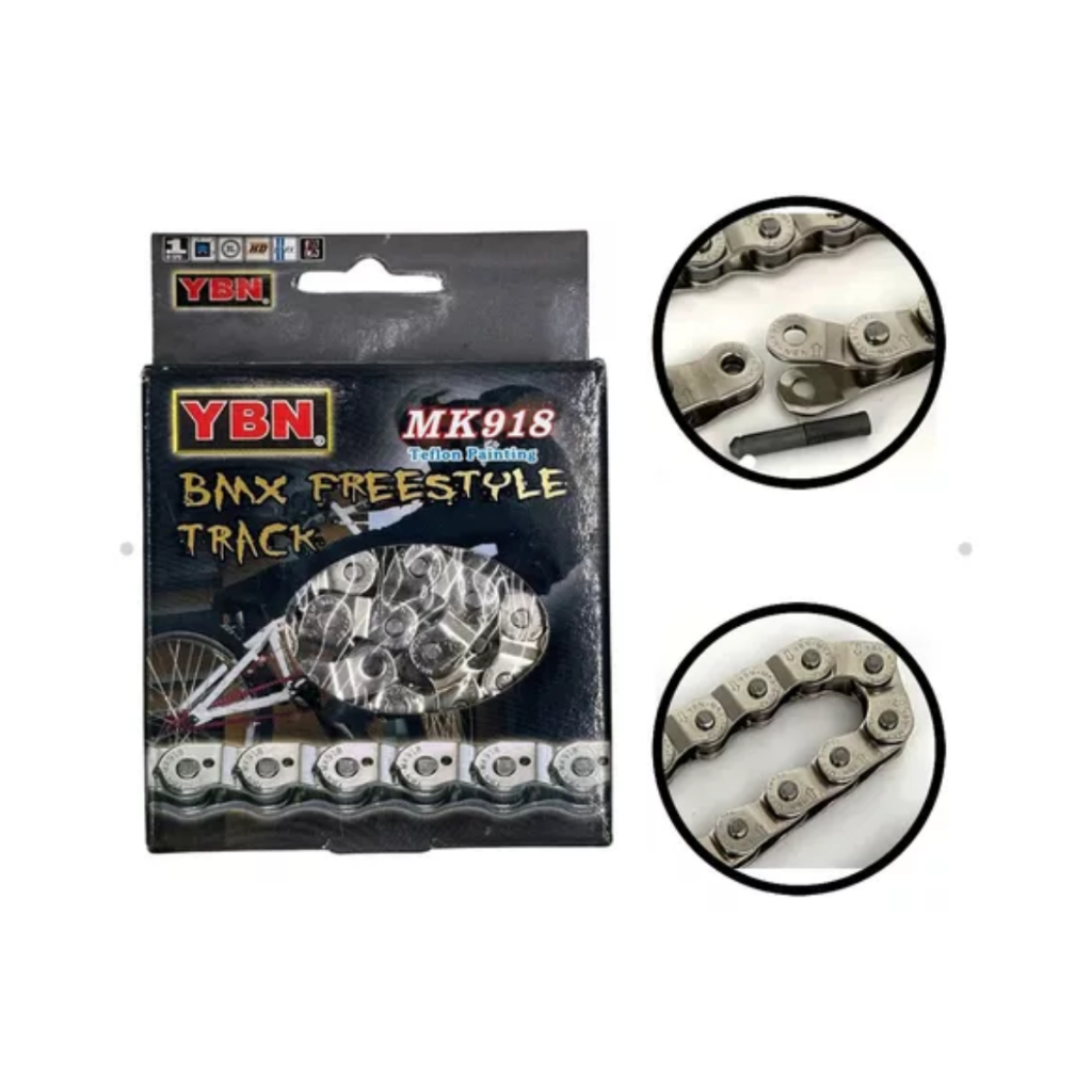 Corrente Bike Grossa Meio Elo Bmx Single Fixa Half Link Ybn Free Style