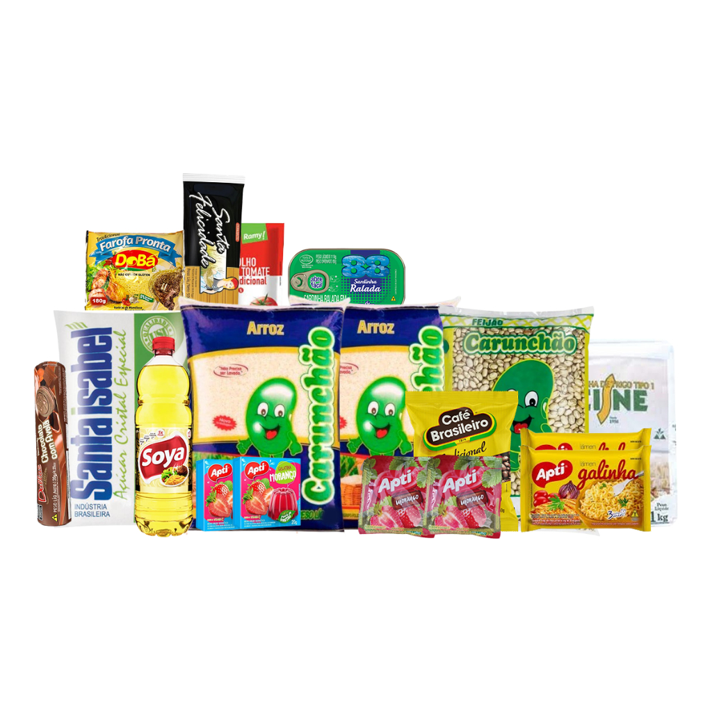 Cesta de Alimentos Completa Doação Social - 18 Itens de Qualidade em Oferta na Shopee