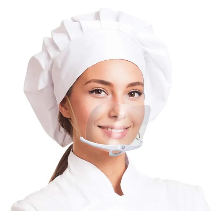 Máscaras Acrílica Higiênica Descartável Para Estética maquiagem + cozinha + proteção