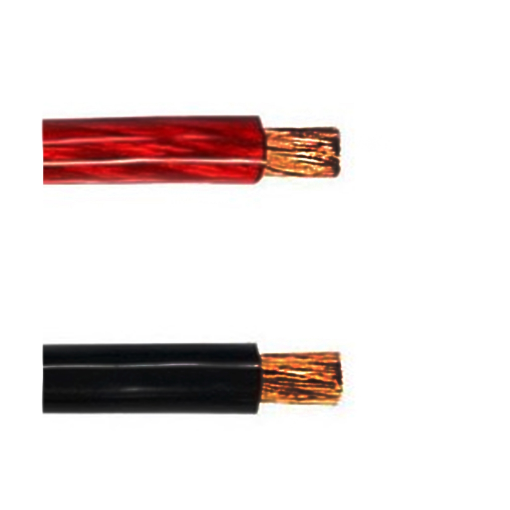 Rolo de Fio Automotivo Bateria 9mm Flexivel 100% cobre Preto/Vermelho
