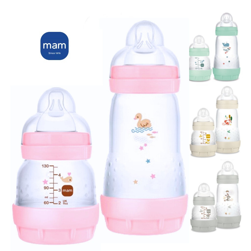 Kit c/ 2 Mamadeiras MAM Easy Start Anticólica 130ml e 260ml/Variações Mamadeiras MAM 130ml...