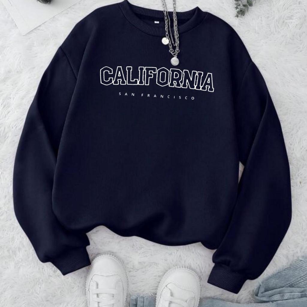 moletom Feminino Casaco Gola Redonda blusa de frio sueter