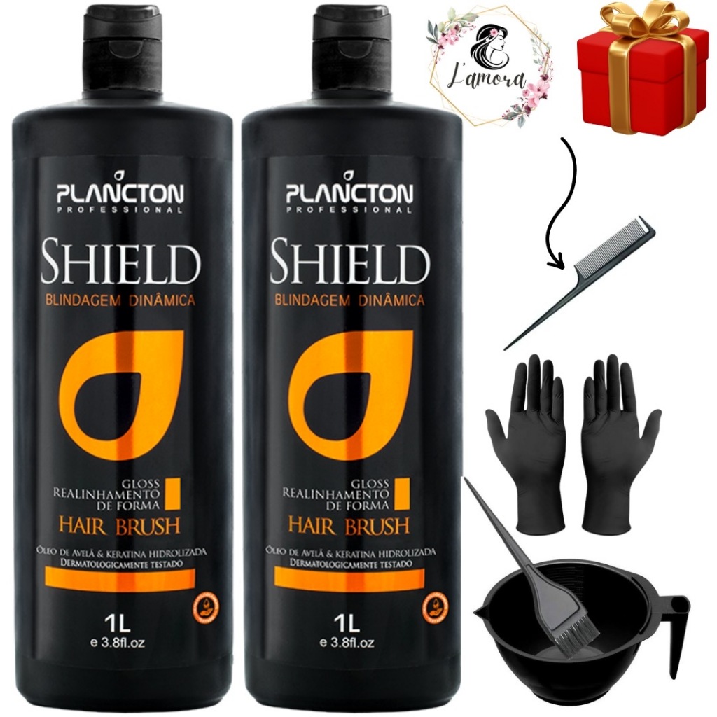 2 Shield Plancton Escova Orgânica Progressiva Sem Formol