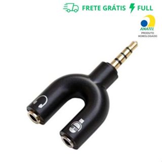 ADAPTADOR Y PARA FONE HEADSET MICROFONE E ÁUDIO P2 / P3 em Oferta na Shopee