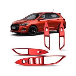 Jogo 4 Moldura Botões Vidro Elétrico Similar Rs Onix 1.0 Turbo /aspirado WinnPARTS PI0193