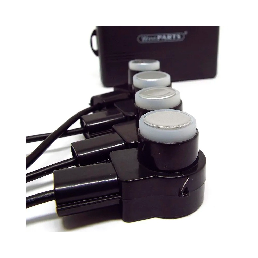 Sensor Estacionamento Ré Liso Flat Prata Universal WinnPARTS PI0107