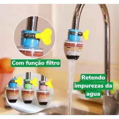Filtro Purificador De Agua Para Torneira Bico Carvão Ativado 3 Em 1 em Oferta na Shopee