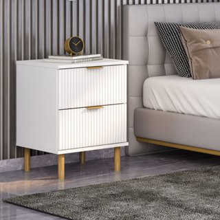 Mesa de Cabeceira Ditália 2 Gavetas DM-121 em Oferta na Shopee