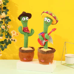 Cacto Dançante / Brinquedo Elétrico Engraçado Cacto Dançante Interativo com Voz