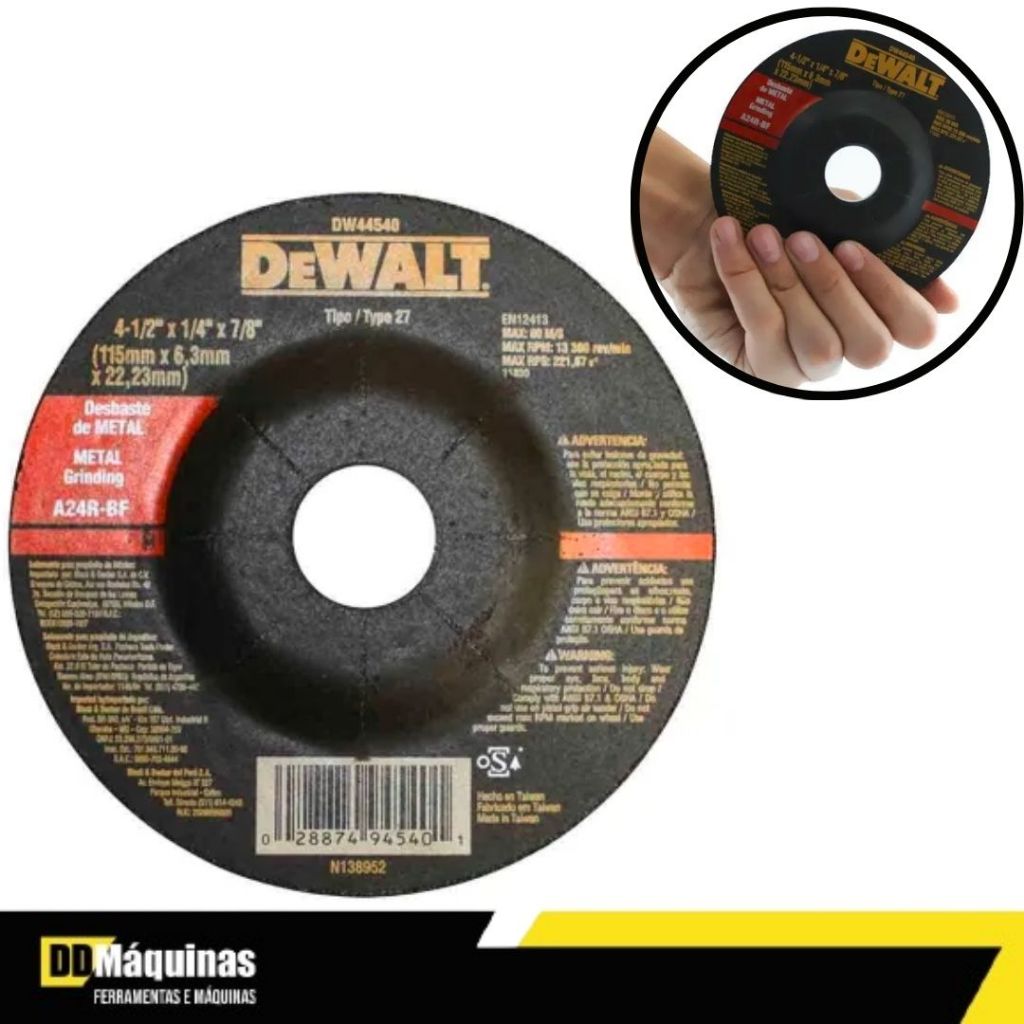 Disco de Desbaste DW44540 - Dewalt