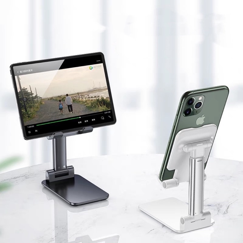 Suporte Para Celular E Tablet Dobrável Ajustável Apoio Mesa