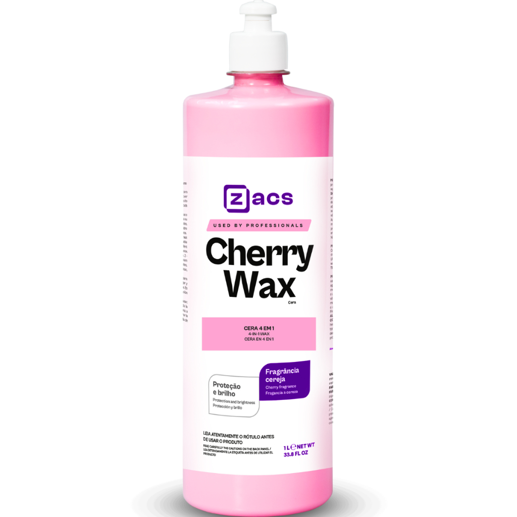 Cera Limpadora Para Limpar e Mascarar Leves Defeitos Fragância de Cereja Cherry Wax 1L Zacs