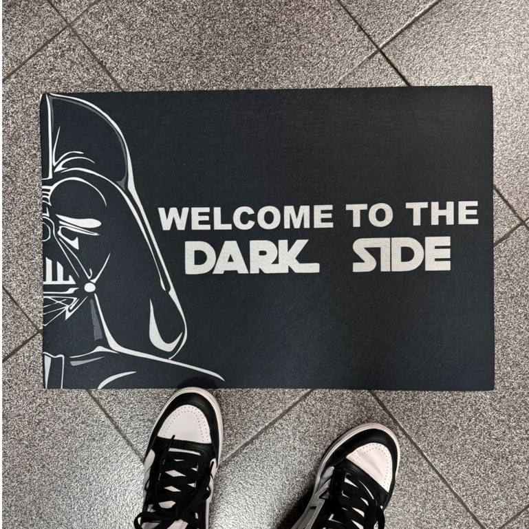 Tapete Capacho Porta Entrada - Welcome Darth Vader Star Wars