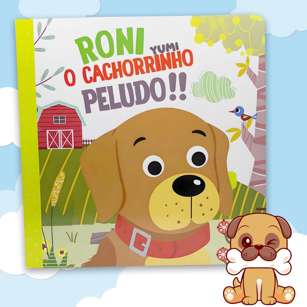 Livro Ilustrado: Roni O Cachorrinho Peludo | Leitura Para Crianças Animações Capa E Folha Dura