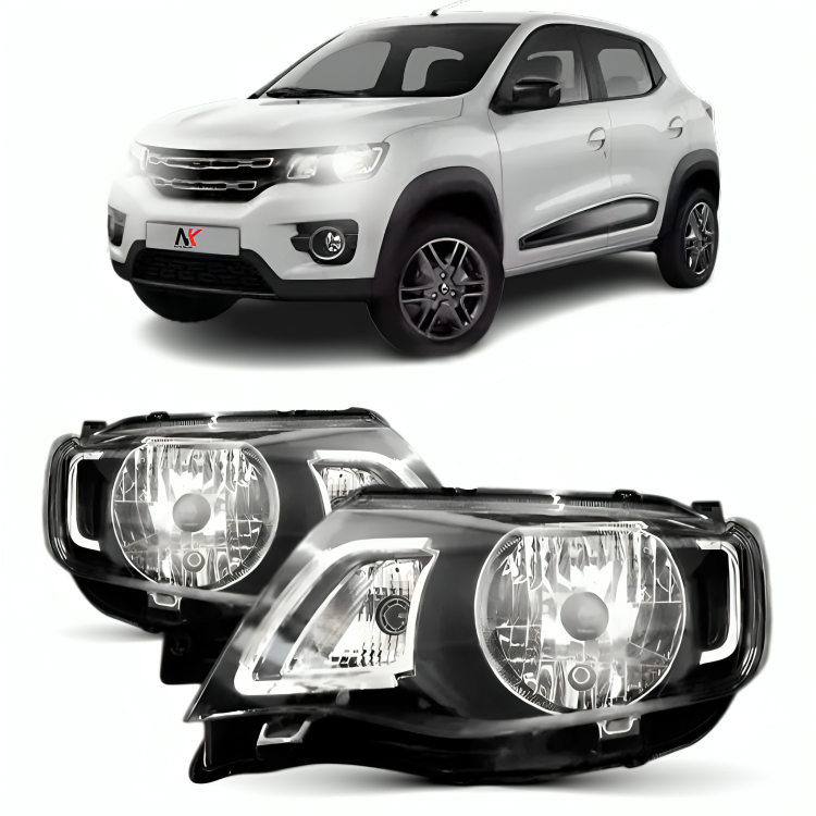 Par/Un Farol Manual Kwid 2017 2018 2019 2020 2021 2022 Sem Friso Inferior Preto