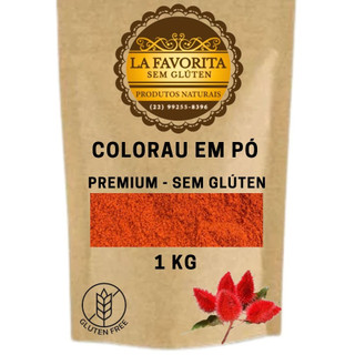 Colorau em pó 1 KG Premium - Sem Glúten - La Favorita em Oferta na Shopee
