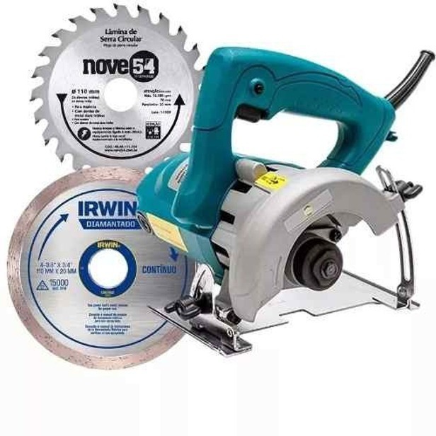 Serra Marmore Tipo Makita 1200w 110v + 2 Discos Grátis em Oferta na Shopee