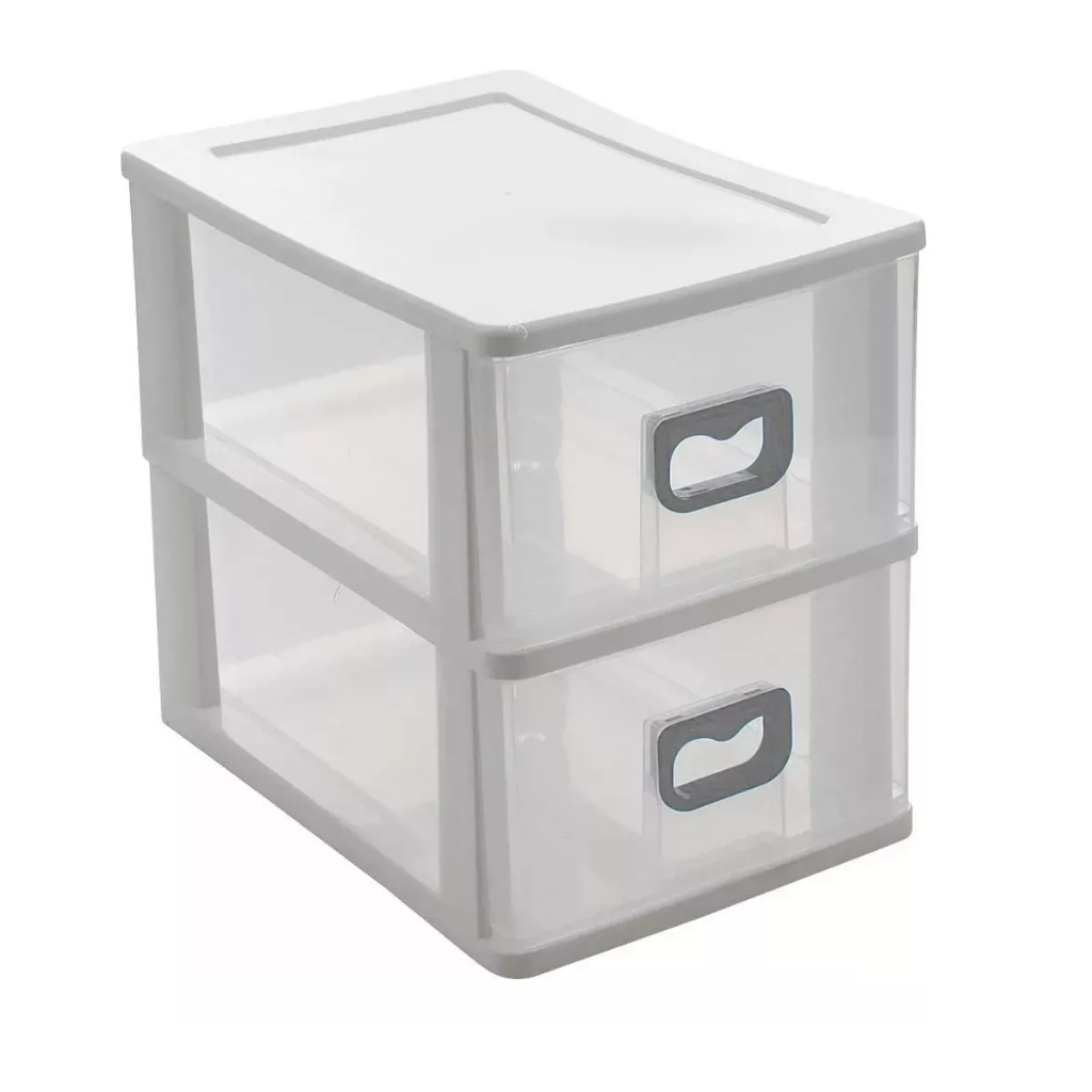 Gaveteiro De Mesa 2 Gavetas Organizador Multiuso Modular